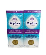(2) Replens Long Lasting Vaginal Moisturizer Estrogen Free 1.23 Oz Exp: ... - $602.55 MXN