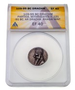 109-95 BC Argento Dracma Moneta Dracma Mithradates II 121-91 BC Anacs EF40 - $5,893.54 MXN
