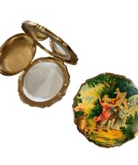 Vintage Stratton Victorian Scene Cupid Powder Compact made in England - $54.19