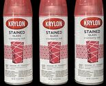 RARE Krylon Stained Glass Spray Paint Translucent Cranberry Red Lot Of 3... - $138.55