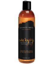 Intimate Earth Energizing Massage Oil - 120 Ml Orange &amp; Ginger - $21.99