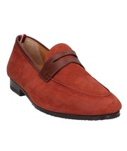 Bally Men&#39;s Brick Plumy/18 Calf Grained Nubuck Loafer  Moccasins  Shoes Sz US 12 - £269.42 GBP