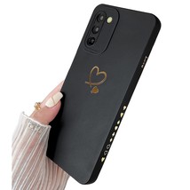 For Galaxy S21 Fe Case 5G(6.4&quot; 2022),Cute Bling Plated Gold Love Heart With An - £16.01 GBP