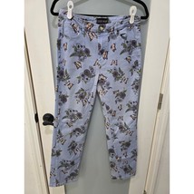 CURRENT MOOD Butterfly Floral Print Jeans Blue Size L Stretchy &amp; Eye-Cat... - $35.00