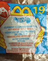 McDonalds Happy Meal 1999/2000   Hot Wheels - #19- Current Championship Car - $5.89