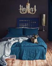 Sea Blue Stonewashed Cotton Duvet Cover 3 Pieces Luxury Soft Bedding Set... - £53.17 GBP+