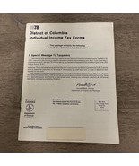 Vtg - 1978 District of Columbia Income Tax Form D-40 instructions Washin... - $16.36 CAD