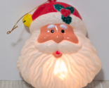 Hanging vintage light up Santa hanging 5" decor - $14.84