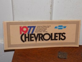 Vintage 1976-77 Chevrolets Brochure - $14.85