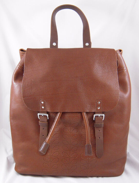 Primary image for Orla Kiely Stem Punched Leather Bridget Bag Chestnut