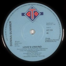 Donna Summer - Love&#39;s Unkind / Autumn Changes [7&quot; 45 rpm Single] UK Import - £5.39 GBP