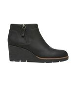 Dr. Scholl&#39;s Womens Boots Black Wedge Cushioned Lightweight Outside Zipper - $90.62 CAD