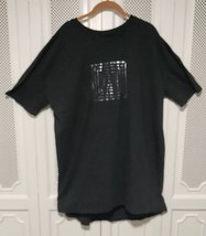 LuLaRoe Womens Plus 3XL Shirt Top Blouse T-Shirt Black With Contrasting Squares - £9.63 GBP