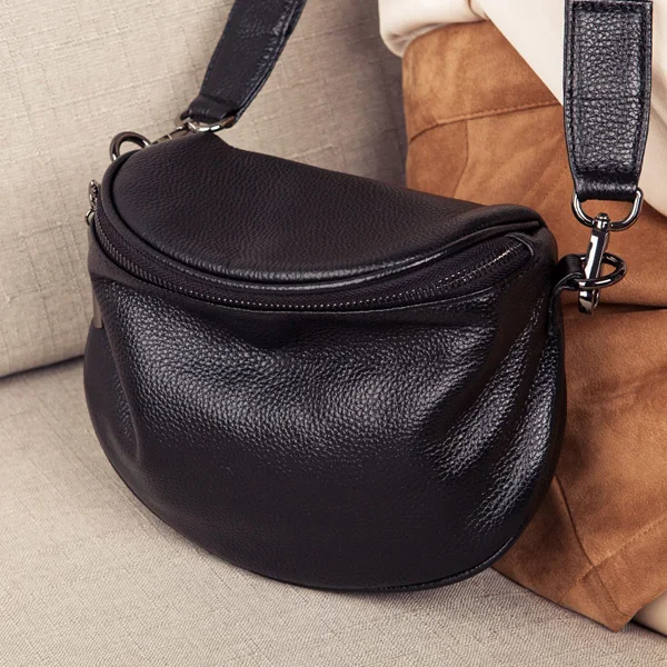 Genuine Leather Shoulder Bag Women&#39;s Luxury Handbags Fashion Crossbody B... - $70.87