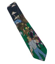 Vintage 1990s Disney Store Pocahontas Men&#39;s Neck Tie Captain John Smith Silk - £14.55 GBP