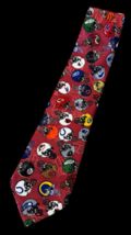 Early 1990&#39;s Team NFL Football Helmet Polyester Men&#39;s Neck Tie - $12.00