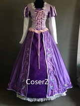 Custom-made Rapunzel Embroidered Dress, Princess Rapunzel Embroidered Co... - £133.87 GBP