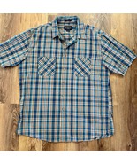 Pendleton Santain Men&#39;s Plaid Short sleeved Button Down Shirt Size XL EUC - $29.70