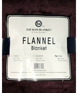 New Ultra Soft Flannel Plush King Size Velvet Cozy Blanket Burgundy Colo... - $29.89 CAD
