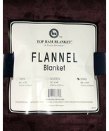 New Ultra Soft Flannel Plush King Size Velvet Cozy Blanket Burgundy Colo... - £17.54 GBP