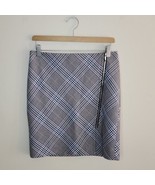 NWT WHBM | Plaid Zip Front Skirt, size 0 - £28.40 GBP