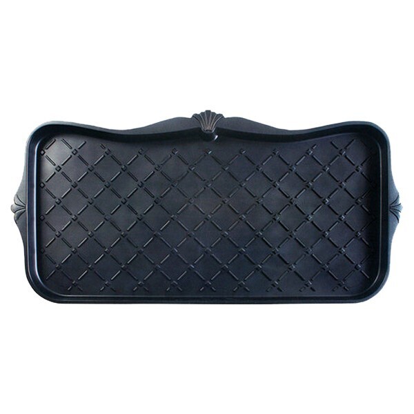 Boot Tray 30'' W x 15'' L PVC Plastic, Black - EcoTrend MT1000019 Majestic Item image 2