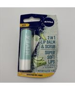 Nivea Caring Scrub Super Soft Lips Lip Balm Aloe Vera + Vitamin E, 0.17 oz - $9.89