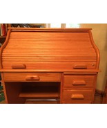 Roll Top Secretary Wooden Desk - For Pickup Only - £446.79 GBP