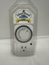Island Brand Analog Timer, 1725W, 15A, 24 Hour 15(2)A  Grounded Timer - £5.37 GBP