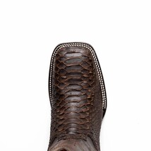 MISSOURI Genuine Snake Skin Cowboy Boot from the Western Collection Brown image 6