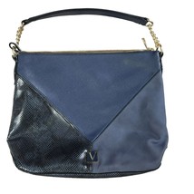 Victoria&#39;s Secret Curve Bag Shoulder Purse Midnight Colorblock Navy Blue... - £51.80 GBP