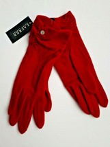 Ralph Lauren Women&#39;s Slim Wool Cashmere Blend Gloves Red ( S ) - £57.60 GBP
