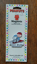 Vintage Peanuts Snoopy and Linus &quot;Season&#39;s Greetings&quot; Fridge Magnet NEW MOC - £15.25 GBP