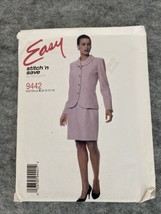 Stitch n Save Easy McCalls 9442 Womens Size 8 10 12 14 Lined Jacket Suit Dress - £3.18 GBP