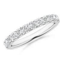 ANGARA Round Diamond Wedding Band for Her in 14K Gold (Grade-GVS2, 0.75 Ctw) - £1,335.81 GBP