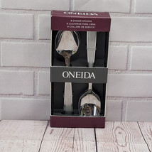 ONEIDA Jordan Frosted Dinner Spoons Stainless Oval Place Spoon Glossy Fl... - $19.24