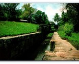 Triple Locks Roscoe Village Coshocton Ohio OH Civil War UNP Chrome Postc... - $2.92