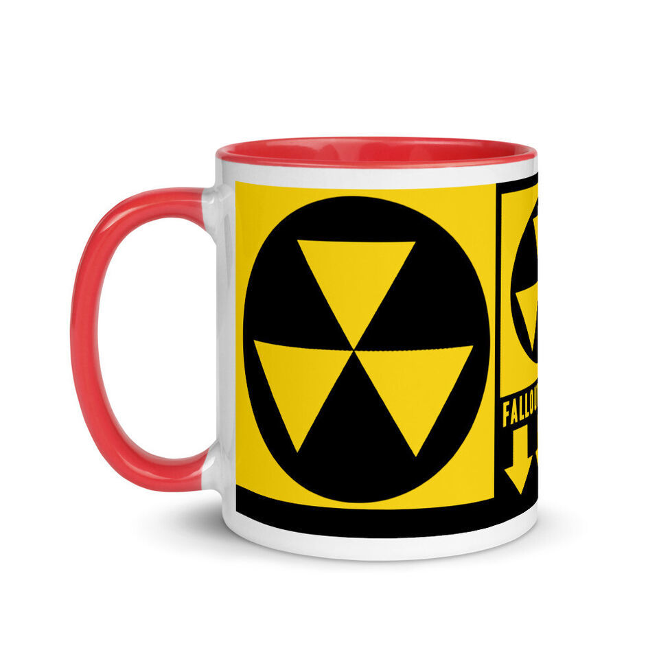 1940s / 1950s / 1960s Fallout Shelter Retro Sign Beverage Mug (4 Colors) - $18.99