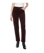 Buffalo Womens Pants Dark Red Corduroy Straight Leg Stretch 5-Pocket Bel... - $789.53 MXN