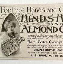 Hinds Honey Almond Cream 1897 Advertisement Victorian Beauty Product #1 ... - $28.01 CAD
