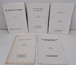 J. Vernon Mcgee Thru The Bible Radio Network Lot of 5 Booklets/Pamphlets Vtg - £54.72 GBP