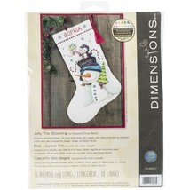 Dimensions Counted Cross Stitch Kit 16 Long-Jolly Trio Stocking (14 Count) - $1,276.10 MXN