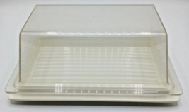 Vintage Tupperware Butter, Cheese, Meat, Keeper  #1634, 1635 Tray Reversible - £11.89 GBP