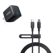 Anker 543 USB C to USB C Cable (140W 6ft) &amp; 45W USB C Super Fast Charger, 313 Ch - £63.25 GBP