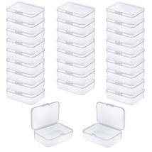 28 Pieces Rectangular Empty Mini Clear Plastic Organizer Storage Box Con... - $40.99