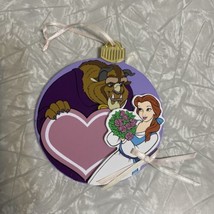 Beauty and the Beast Kurt Adler Wooden Ornament Disney VTG. Christmas Valentines - £12.19 GBP
