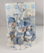 1998 Encore Snow Buddies Buddies Around Tree Figurine With Tag &amp; Box - $369.25 MXN