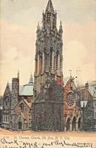 New York City~St Thomas CHURCH~1906 Rotograph Tinted Photo Postcard - £6.87 GBP
