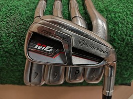 Taylormade M6 Golf Iron Set 6-PW,AW Graphite Shaft Stiff Flex No 8 Iron - £219.46 GBP