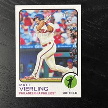 2022 Topps Heritage Baseball Matt Vierling Base #292 Philadelphia Phillies - £1.57 GBP